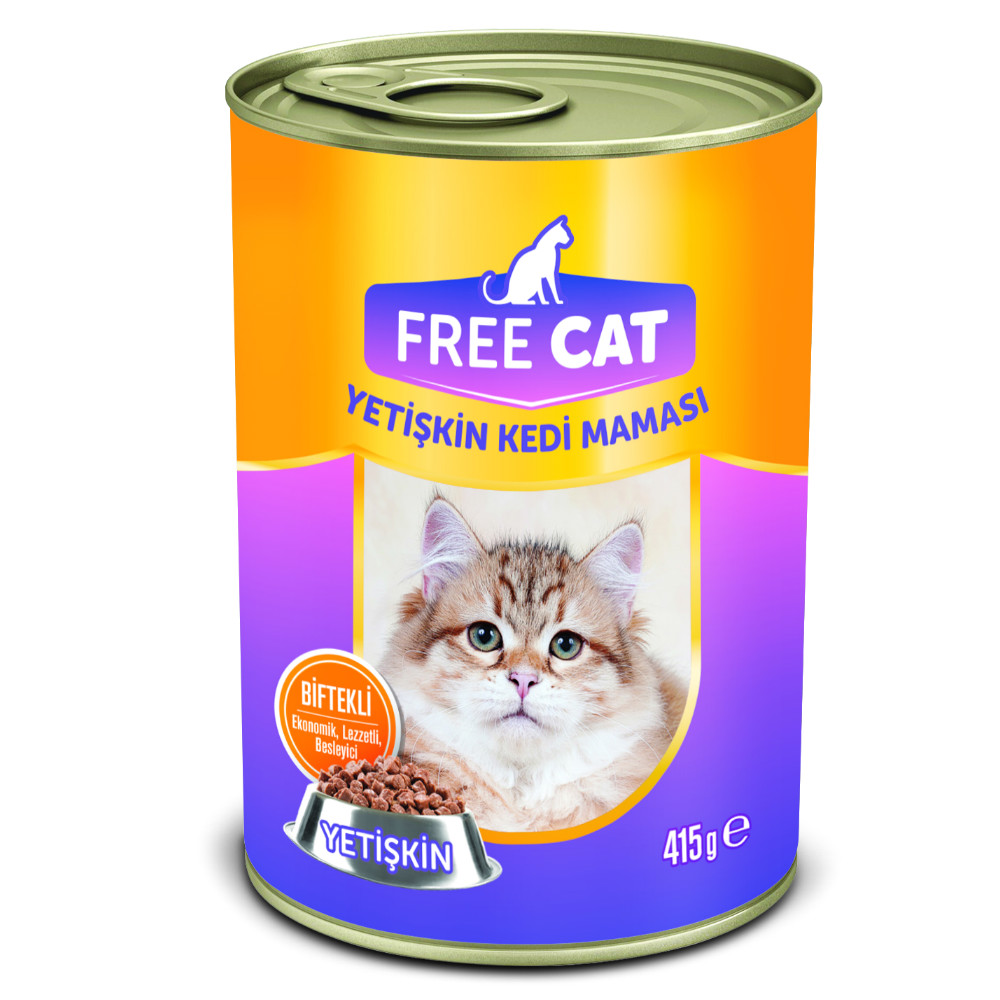 Free Cat Kedi Maması Biftekli Yetişkin 415 Gr
