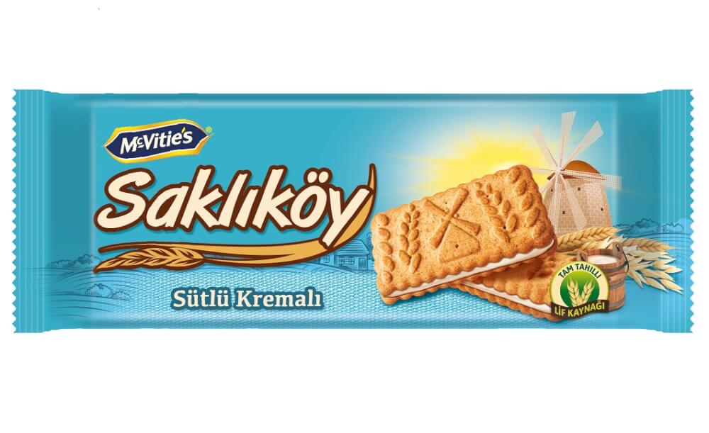 Ülker Saklıköy Sütlü Kremalı Bisküvi 100 Gr