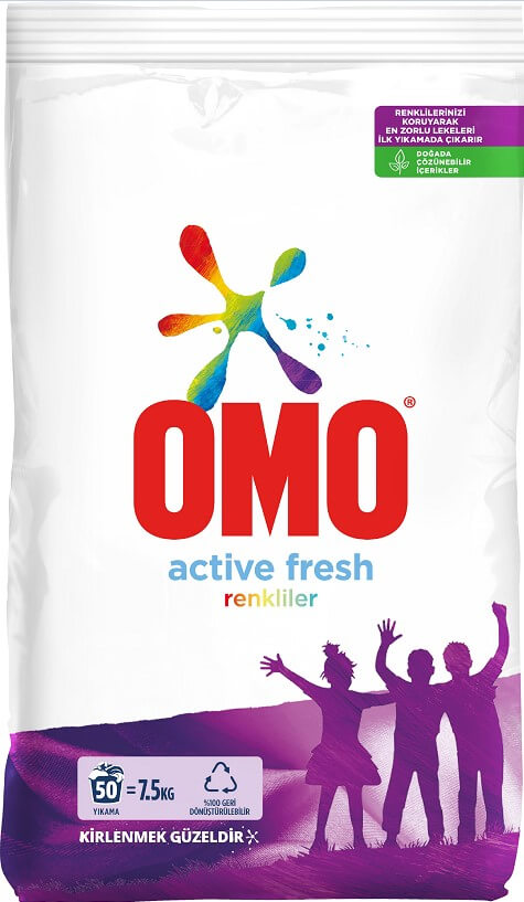 Omo Active Fresh Renkliler  7.5 Kg