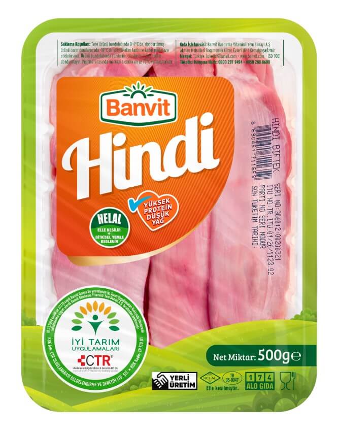 Banvit Hindi Biftek 500 Gr