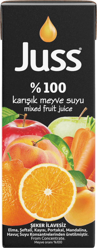 Juss %100 Karışık Meyve Suyu 200 Ml