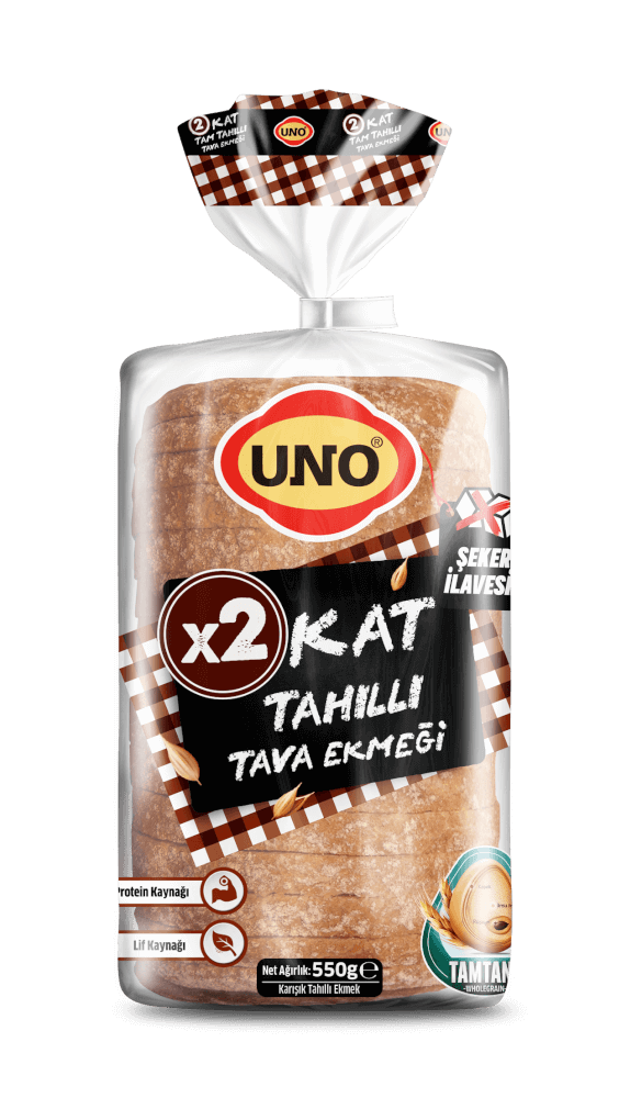 Uno 2 Kat Tahıllı Tava Ekmeği 550 Gr
